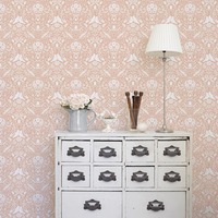 Ekbacka Niki Floral Wallpaper Pink Galerie 14027