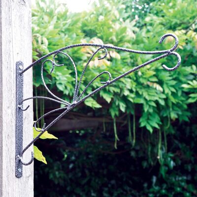 12″ Heavy Duty Metal Wall Brackets & Fittings For Hanging Basket - FOUR