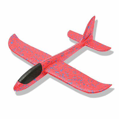 Large Foam Glider Aeroplane Kids Throwable Toy Stunt Plane - Red