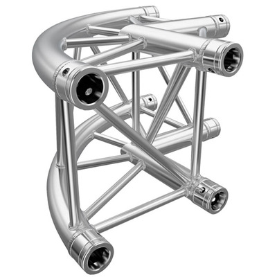Global Truss F34 PL 90 Degree Round Corner Quad Trussing 50mm
