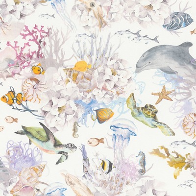 Kids' World Coral Reef Wallpaper White Rasch 301311
