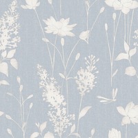 Laura Ashley Dragonfly Garden Wallpaper Chalk Blue 113343