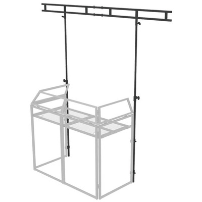 DJ Booth Overhead Kit with Adjustable Height Black