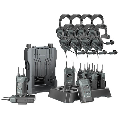 Hollyvox G51 Wireless Intercom System - 8 Headsets