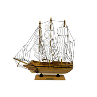 Handmade Confection Light Colour Ship Model 1X – 31cm High