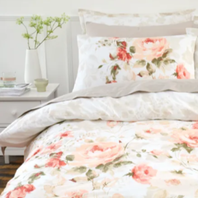 100% Cotton Rose Floral - Extra Large Single Duvet Cover Set – The Big Little Duvet Co.