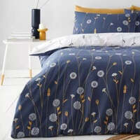 Polycotton Scandi Navy Floral – Extra Large Single Duvet Cover Set