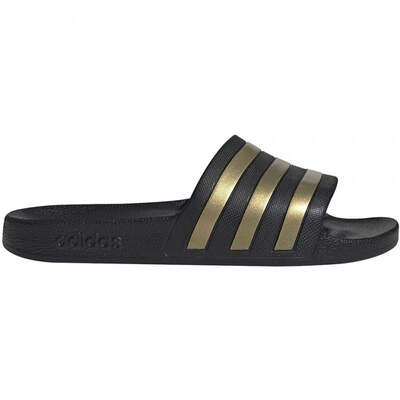 Adidas Mens Adilette Aqua Slippers - Black/Gold

