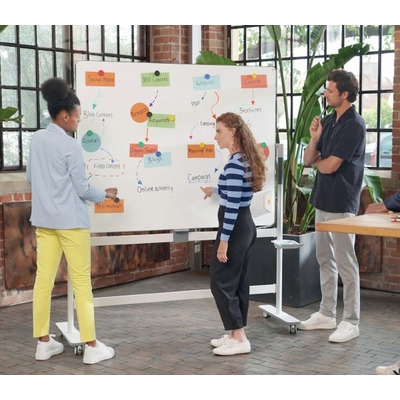 Nobo 'Move & Meet' Revolving Whiteboard