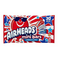 Airheads Bars Mini Red, White & Blue 30 Pack 340g *USA*