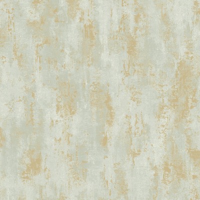 Venetian Concrete Textured Vinyl Wallpaper Green / Gold Grandeco A75802

