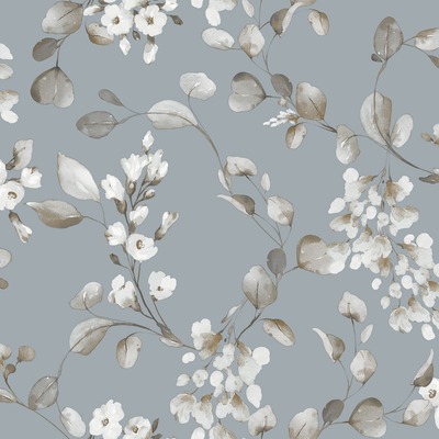 Rosalie Floral Wallpaper Blue Rasch 260659
