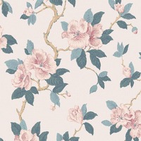 Laura Ashley Maya Wallpaper Linen 130096