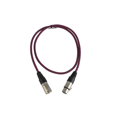 XLR to XLR Balanced Patch Lead 3 pin 1m Purple