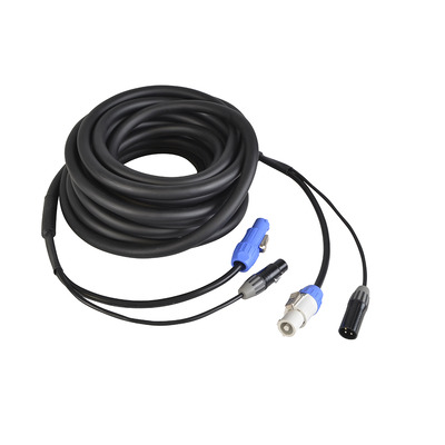 6 Pin XLR and Powercon Combi Cables DMX Lighting 15 Amp 10m Length