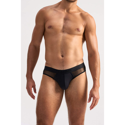 TEAMM8 Score Sheer Black Slim Brief