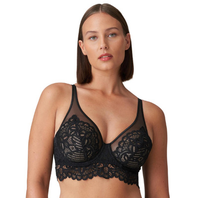 Prima Donna Twist First Night Longline Bra - Black - 32G
