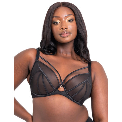 Scantilly by Curvy Kate Senses Plunge Bra - Black - 30E
