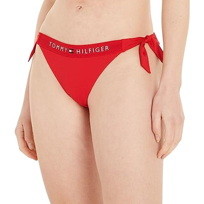 Tommy Hilfiger TH Original Tie Side Bikini Brief - Primary Red - L - 14
