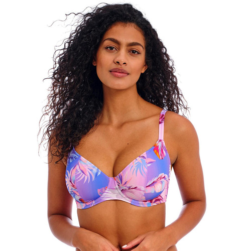 Freya Miami Sunset Plunge Bikini Top - Cassis