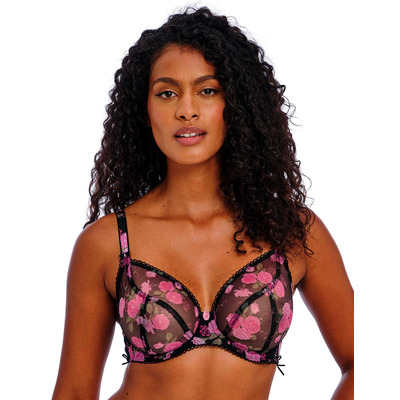 Freya Rose Blossom Plunge Bra - Black Rose - 30G
