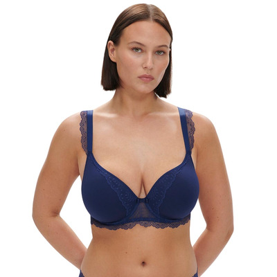 Simone Perele Canopee Plunge Bra - Midnight - 34E