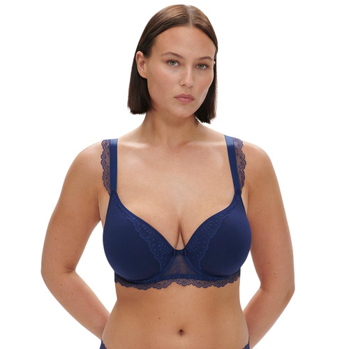 Simone Perele Canopee Plunge Bra - Midnight