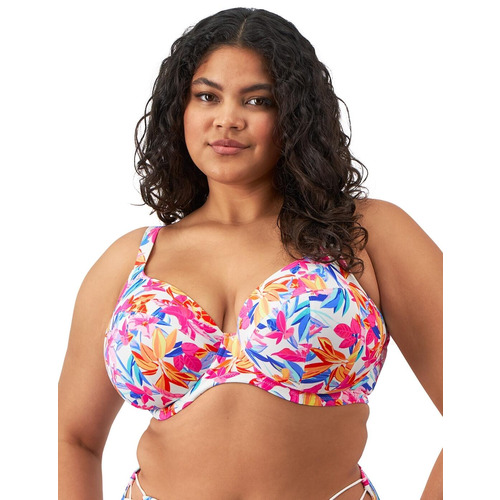 Elomi Savaneta Plunge Bikini Top - White