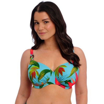 Fantasie Pichola Gathered Full Cup Bikini Top - Aqua - 32F
