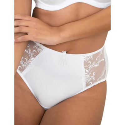 Pour Moi Imogen Rose Embroidered Brief - White
