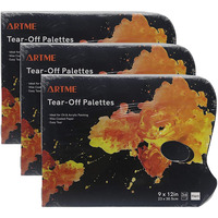Artme Tear-off Paper Palettes 22.9×30.5cm, 50g, 36 sheets – Disposable Palettes- 3pk