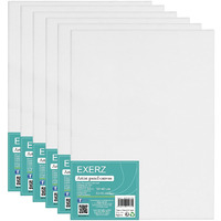 Exerz 30x40cm Canvas Panels 3mm 6pcs – A3 Canvas Board 100% Cotton 280gsm