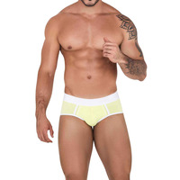Clever Moda Tethis Piping Brief - Yellow