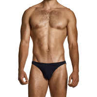 Modus Vivendi Cotton & Linen Low Cut Brief - Black