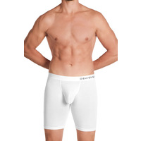 Obviously PrimeMan AnatoMAX Boxer Brief 9 inch Leg - White