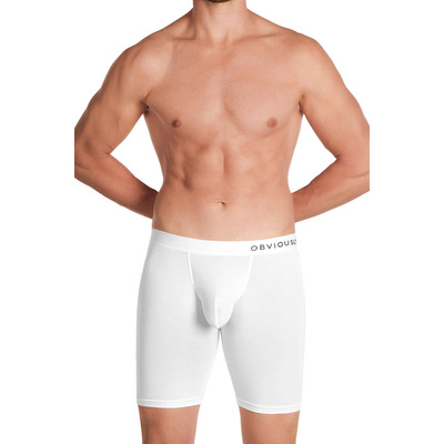 Image of Obviously PrimeMan AnatoMAX Boxer Brief 9 inch Leg - White
