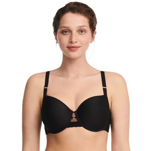 Chantelle Monogram Half Cup T Shirt Bra - Black