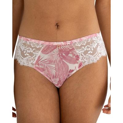 Pour Moi Bliss Brazilian Brief - Pink Leaf - L - 14
