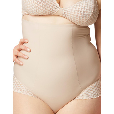 Simone Perele Subtile High Rise Brief - Peau Rosee - XL - 16