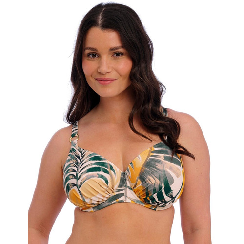 Fantasie Maya Bay Underwired Gathered Full Cup Bikini Top - Warm Sunset
