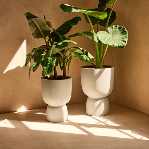 Elho Amber Coupe 41 - White - Indoor and Outdoor - 100% Recycled