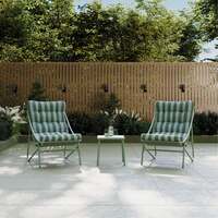Porto Green Stripe 2 Seater Bistro Set