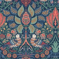 William Morris At Home Dove & Rose Wallpaper Midsummer / Multi 140477
