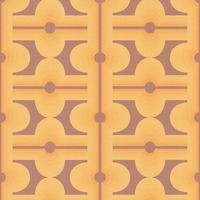 Retro Geometric Diamond Motif Wallpaper Mustard / Brown AS Creation 39533-4
