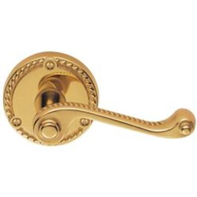GEORGIAN Lever On Round Rose Furniture  - Lever on rose