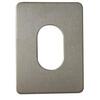 Image of Souber UE1 Large Stick On Oval Escutcheon - Satin Stainless Steel (SSS)
