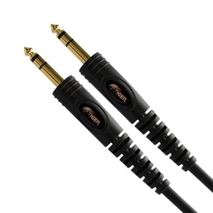 Tiger 10m 1 4 Inch Trs Stereo Balanced Jack Cable