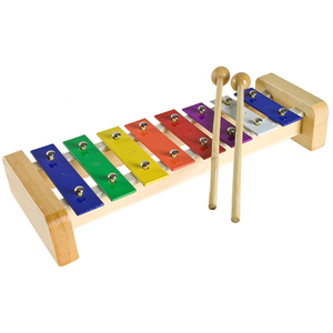 Tiger Glockenspiel Xylophone For Kids 8 Multi Coloured Keys