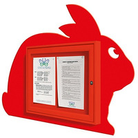 Image of Fun Poster Case Bunny 2xA4 Red