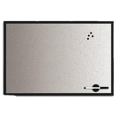 Bi-Office Silver Finish Magnetic Whiteboard 900 x 600mm